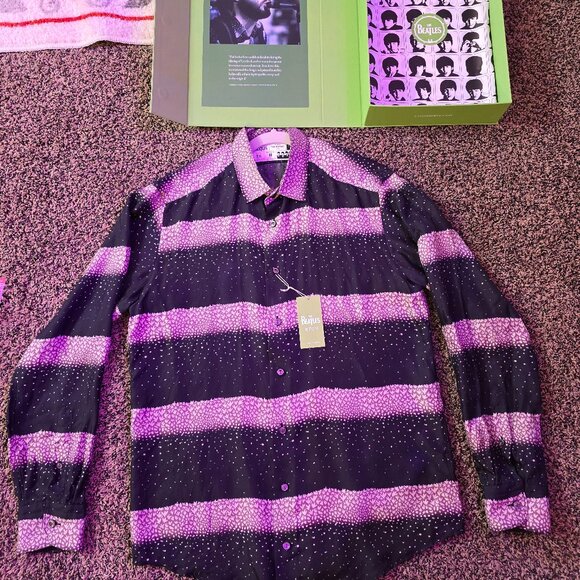 Eton X The Beatles Paul McCartney Get Back Silk Shirt - Picture 1 of 15